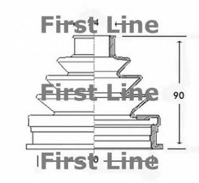 FIRST LINE fcb2240 -  Пыльник, приводной вал